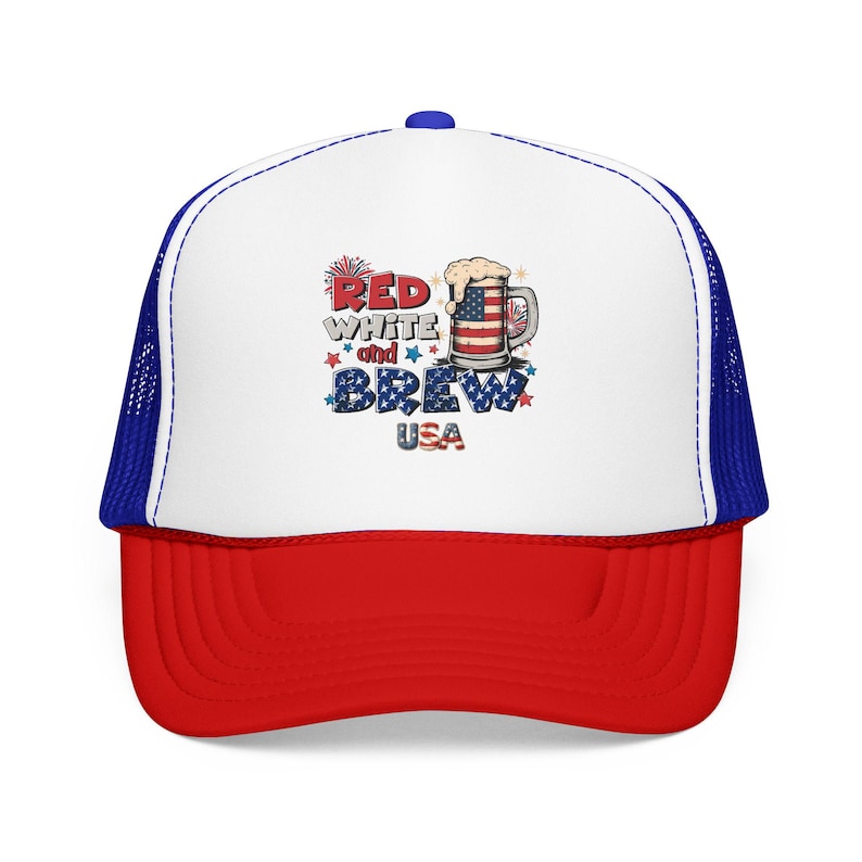 250e anniversaire, casquette de camionneur | USA Bière patriotique, indépendance américaine 1776 image 1