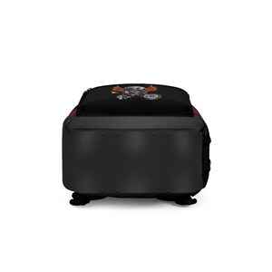 Personalized Vintage Harley Davidson Motorcycle Backpack | Skull Riders Graphic image 5