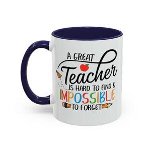 Un buen profesor es difícil de encontrar, imposible de olvidar. Taza de café/taza decorativa (325/444 ml) imagen 17
