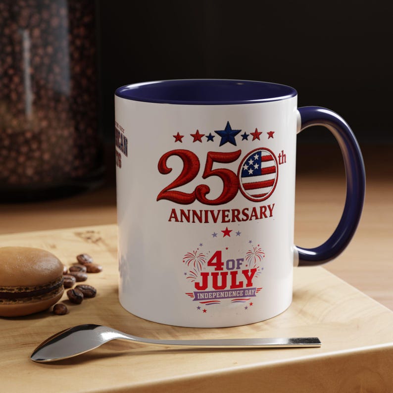 25th Anniversary 4th of July Coffee Mug | American Independence 1776 image 15