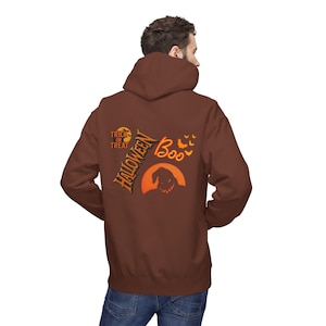 Halloween Boo Hoodie | Trick or Treat Pumpkin Spooky Design image 19