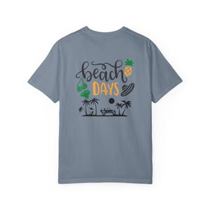 Sun Salt Sand Summer Beach T-shirt | Beach Days Graphic Tee image 7