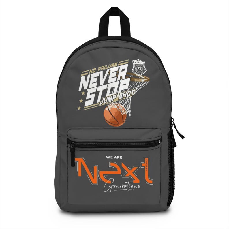 Never Stop Jump Shot Basketball Backpack | We Are Next Generations image 1