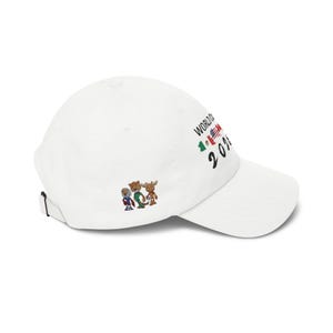 2026 World Cup Soccer Embroidered Cap | Flags & Mascot Dad Cap image 3