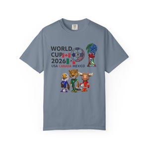 World Cup 2026 Mascots T-Shirt | USA Canada Mexico Soccer Tee image 13