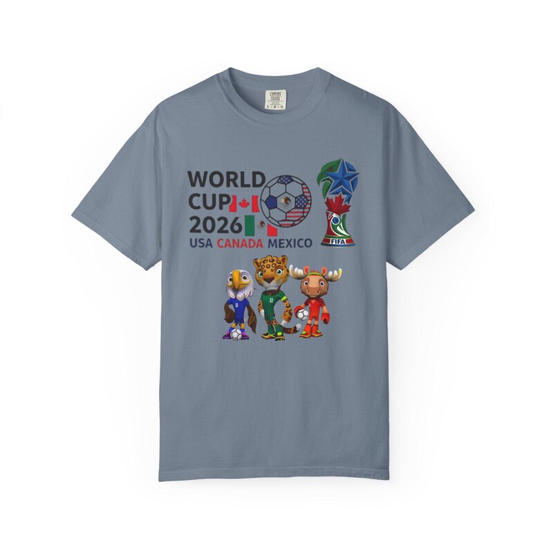 World Cup 2026 Mascots T-Shirt | USA Canada Mexico Soccer Tee image 13