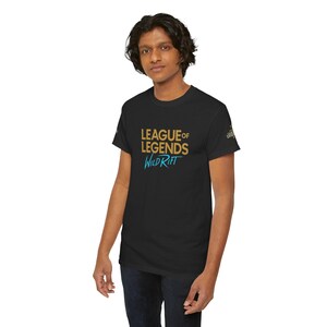 Jeu PC avec logo League of Legends Wild Rift | T-shirt imprimé emblèmes classés dans le dos image 11