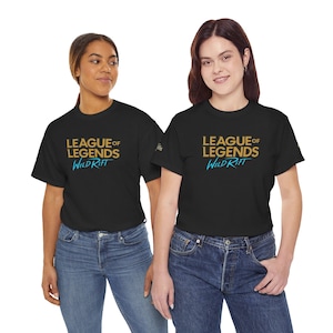 Jeu PC avec logo League of Legends Wild Rift | T-shirt imprimé emblèmes classés dans le dos image 19