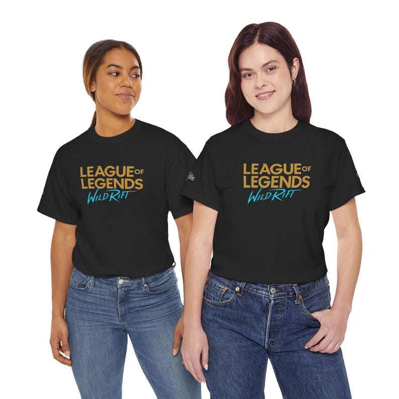 Jeu PC avec logo League of Legends Wild Rift | T-shirt imprimé emblèmes classés dans le dos image 19