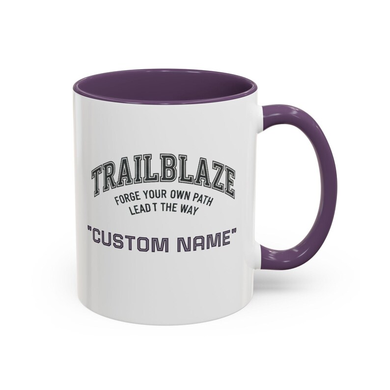 Custom Name Trailblaze 'Forge Your Own Path' Mug | Accent Coffee Mug image 16