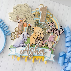 Winnie The Pooh Cake Topper, Winnie The Pooh Birthday, Winnie the Pooh First Birthday, Winnie The Pooh Party Decor, Winnie The Pooh Theme