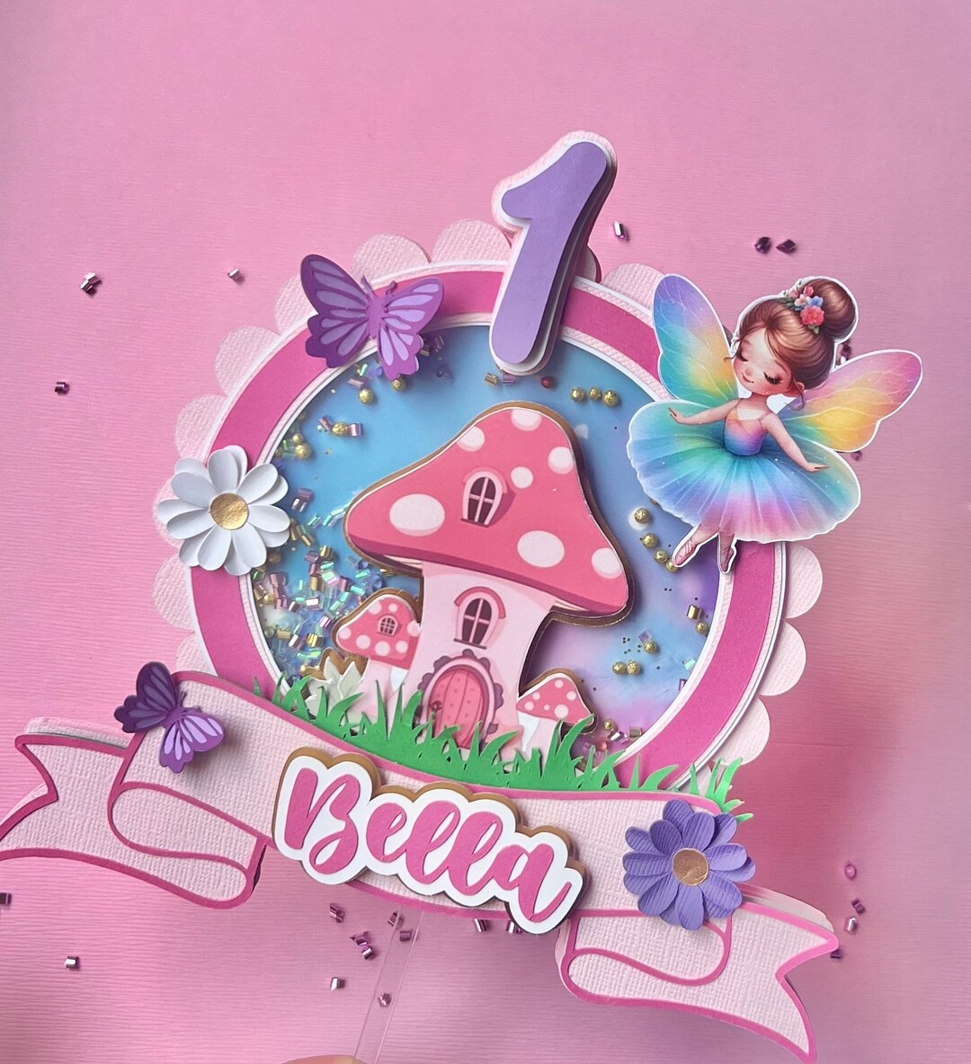 Fairy Cake Topper, Fairy Birthday Party, Fairy Theme Birthday ...