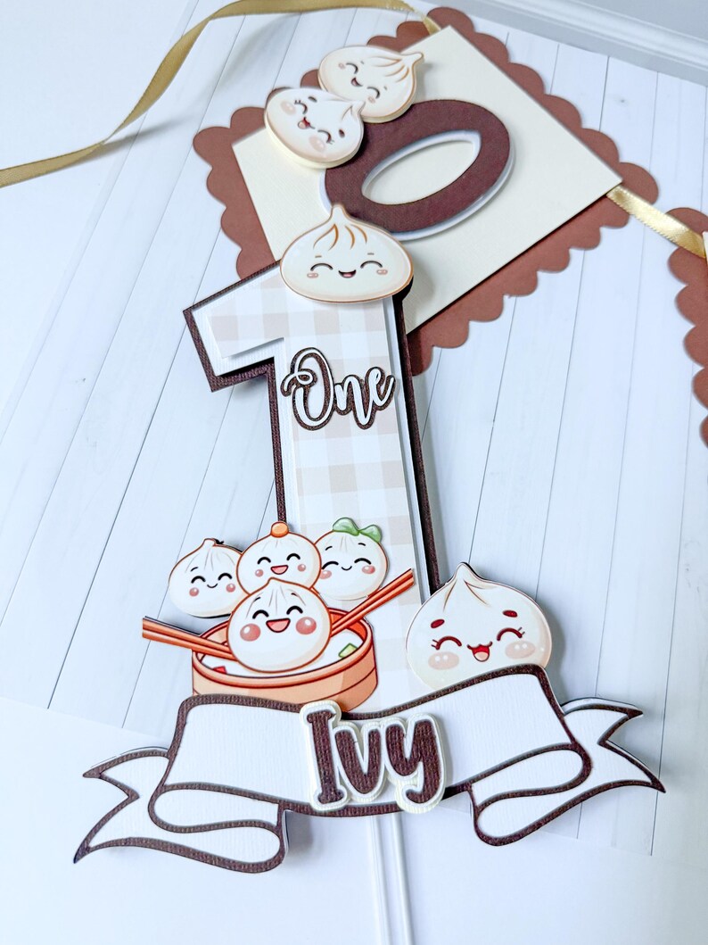 Dumpling Banner, Dumpling Birthday Banner, Bao Birthday Banner ...