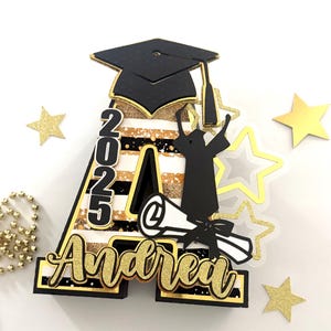 Carta de formatura 3D, decorações de formatura, decoração de festa de formatura 2025, presente de formatura, turma de 2025, decoração de mesa de formatura, formatura 2025