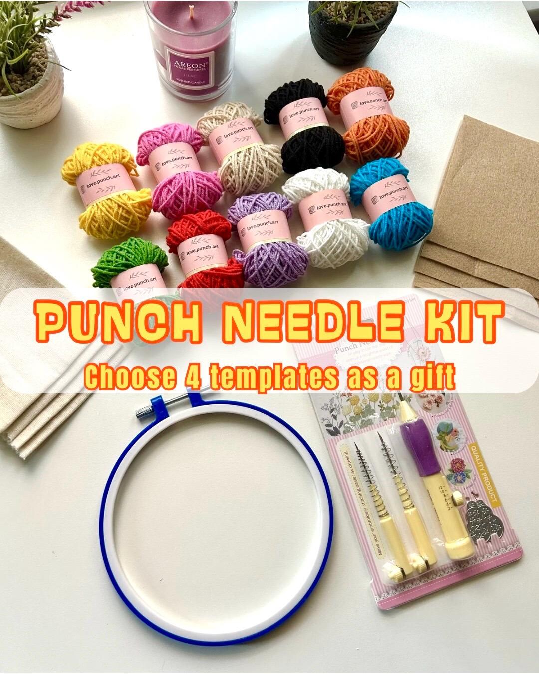 Punch Needle Starter Kit for Beginners, DIY Handcraft Supplies, Adult ...