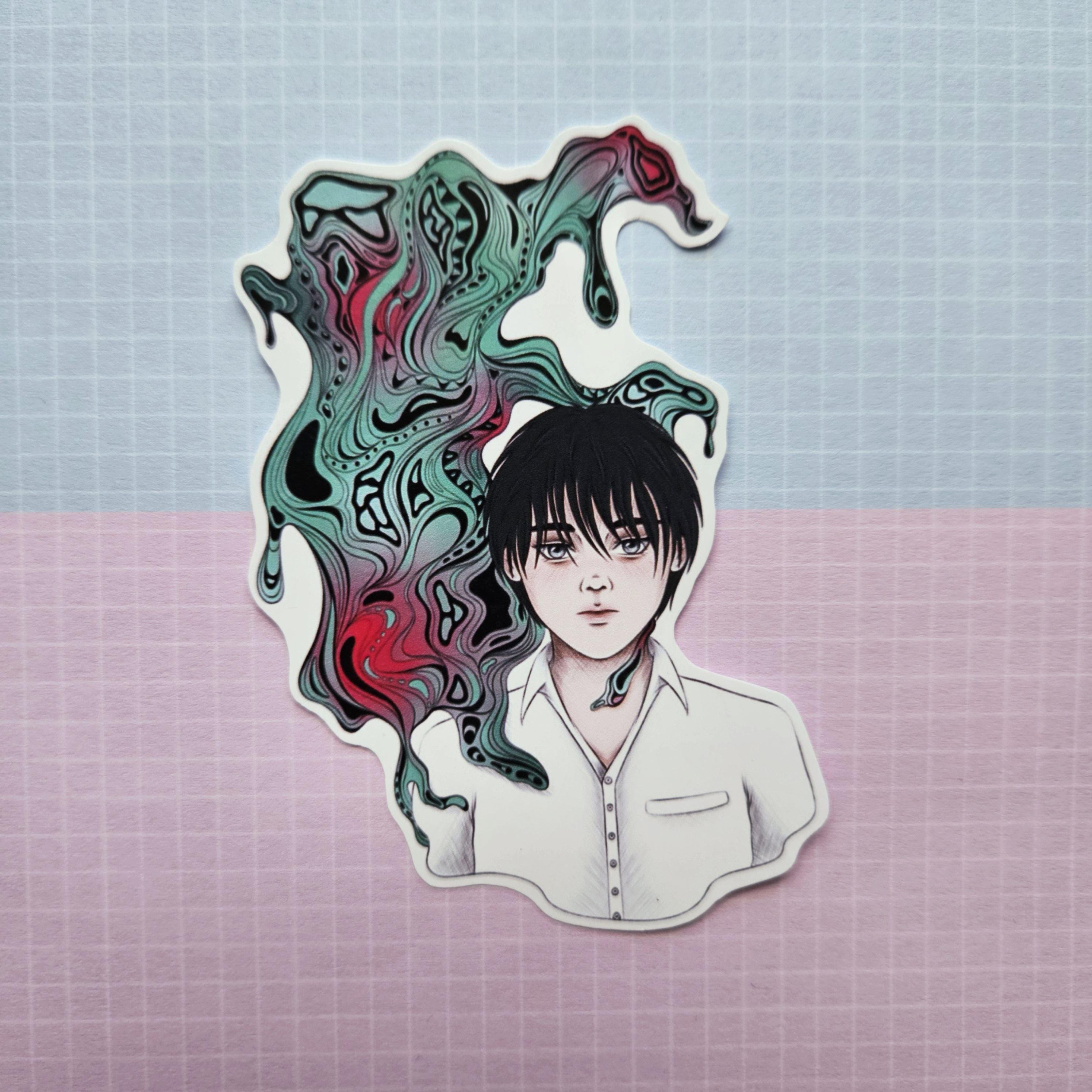 Hioshiru Sticker Smoking TSHD Small or Large Sticker - Yoshiki and Hikaru - Etsy