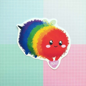 Cute Pride Animal Sticker - Rainbow Bumble Bee