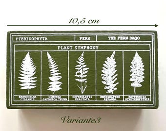 Botanische Holzstempel – Farnmotive (3 Varianten zur Auswahl), Journaling