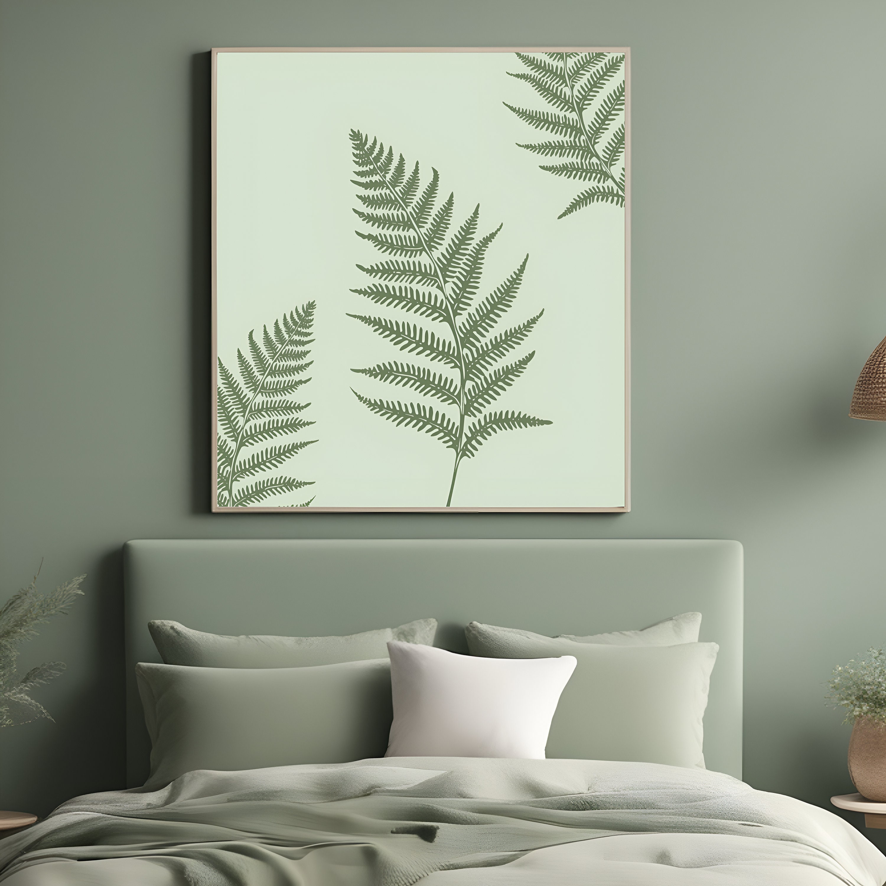 Sage Green Wall Art Prints Set of 20 Organic Minimalist Neutral