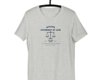 LITERARY TEE To Kill a Mockingbird "Attorney at Law" (light)