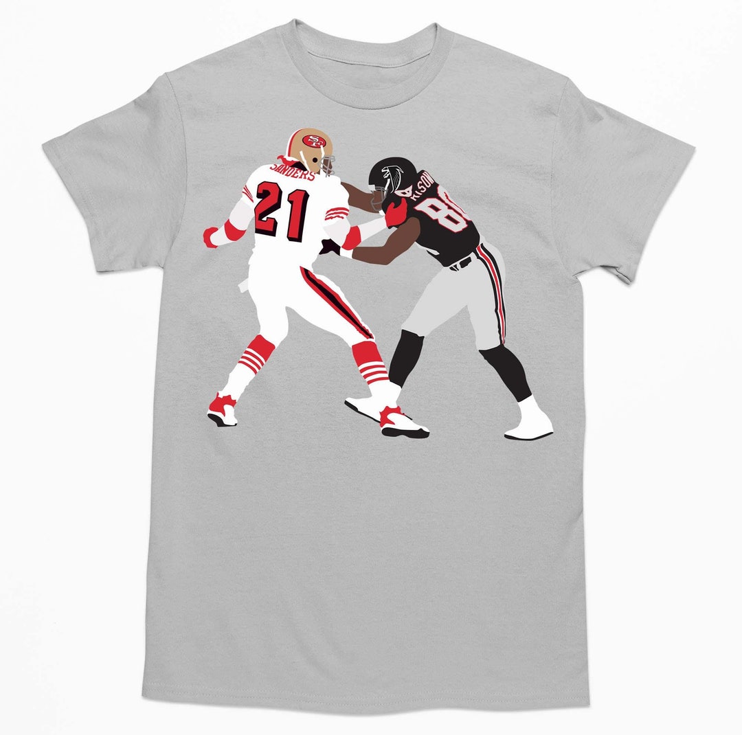 Deion Sanders Vs. Andre Rison: 49ers Vs. Falcons Fight T-shirt - Etsy