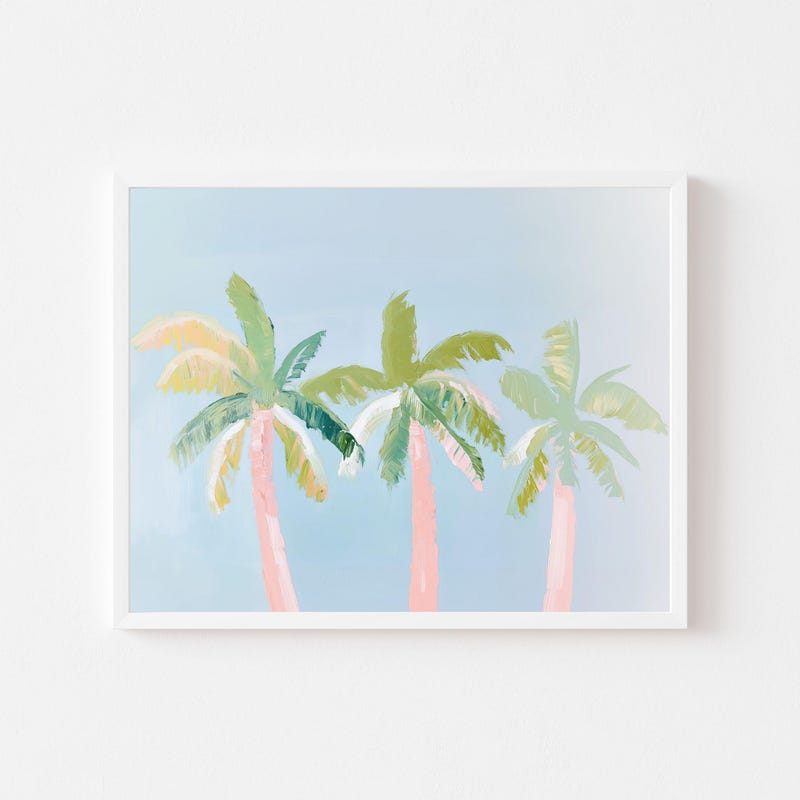 Abstract Palm Tree Prints - Etsy