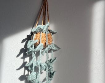 Monstera hanging plant - crochet plant