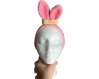 Panini Headband - Chowder Cartoon - Pink Bunny Ears