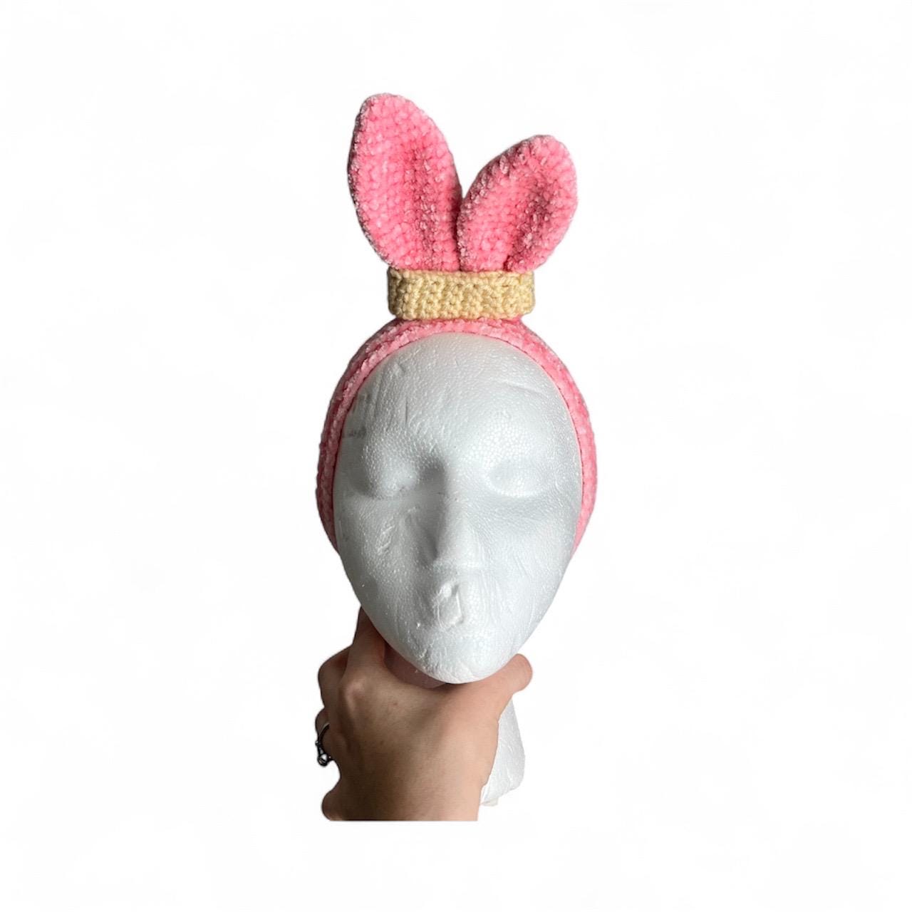 Panini Headband - Chowder Cartoon - Pink Bunny Ears - Etsy