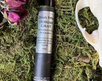 Dorian Gray Perfume Oil | Amber, Absinthe, Black Currant, Suede, Smoke | Elegant Gothic Scent