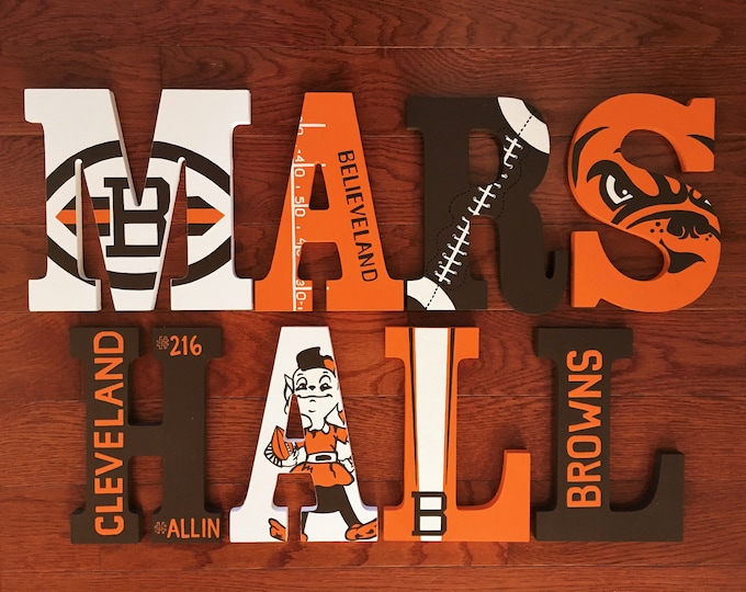 Cleveland Browns Home Sweet Home Wood Sign 6X12 Inch main image 1