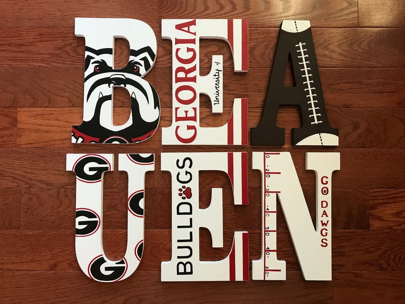 UNIVERSITY of GEORGIA Custom Wood Letters - Bulldogs - UGA ...