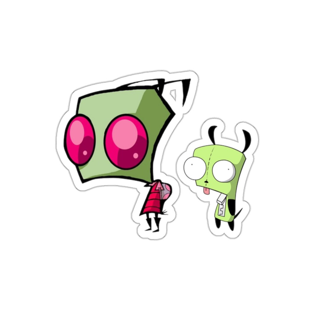 Invader Zim Sticker Kiss-cut Stickers for Cars or Home - Etsy