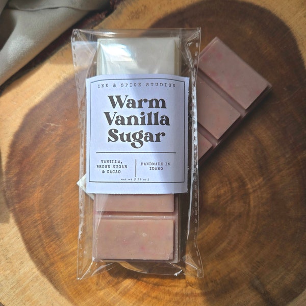 Warm Vanilla Sugar wax snap bar, wax melt