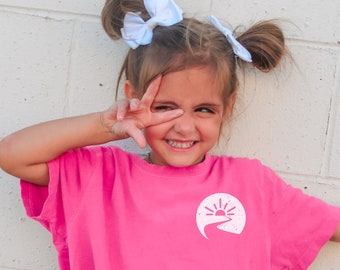 Kids Comfort Colors River T-Shirt, Trendy Preppy Clothes