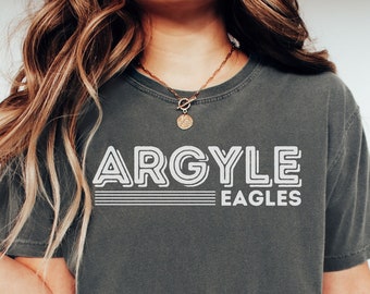 Argyle Eagles Shirt, Custom Comfort Colors Team Shirt