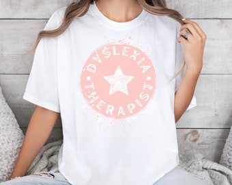 Dyslexia Therapist Comfort Colors T-Shirt, Teacher Gift
