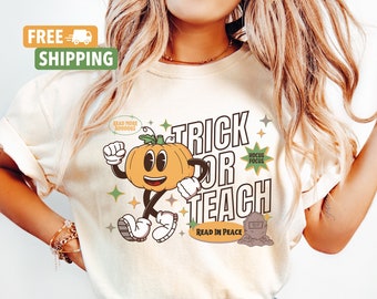 Classroom Halloween Shirt, Retro Halloween Shirt for Teachers, Cute Spooky Teacher Shirt, Comfort Colors Teacher Hocus Focus Halloween Shirt