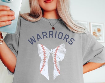 Baseball Coquette Bow Comfort Colors T-Shirt