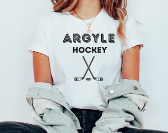 Custom Hockey Team Shirt, Comfort Colors Ring Spun Cotton Tee