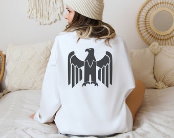 Eagles Mascot Sweatshirt, Game Day Football, Unisex Cotton Blend