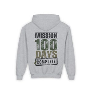 Boys Mission 100 Days Shirt, Military School Tee Bild 7