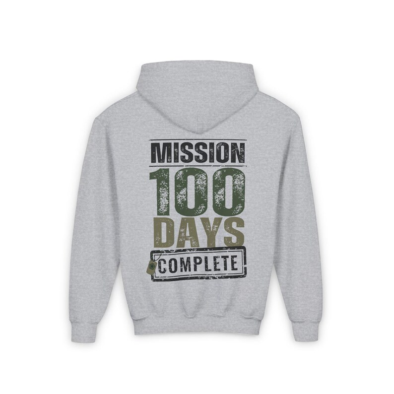 Boys Mission 100 Days Shirt, Military School Tee Bild 7