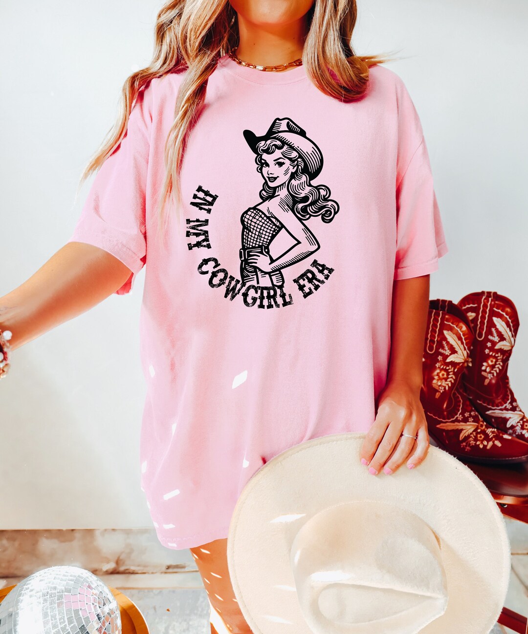 Cowgirl Era Tee, Vintage Inspired Western Aesthetic, in My Cowgirl Era ...