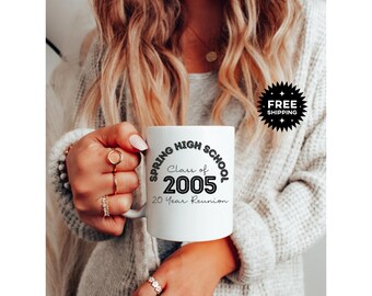 Custom Class Reunion Mug, High School Gift