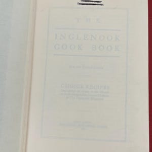 1970s Inglenook Cook Book, First Reprinting 1970, Hardcover, the ...