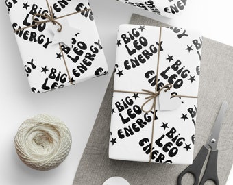 Leo Zodiac-cadeaupapier: verjaardagscadeaupapier