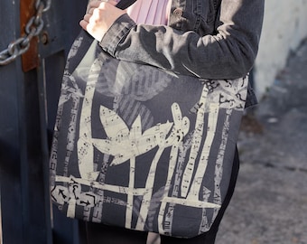 Bolso de mano tropical-Bolso tropical-Flores tropicales bolso de playa-Bolso de mano de playa-Bolso de mano de lona-Bolso de mano de arte tropical-Bolso de mano floral-Regalo de damas de honor
