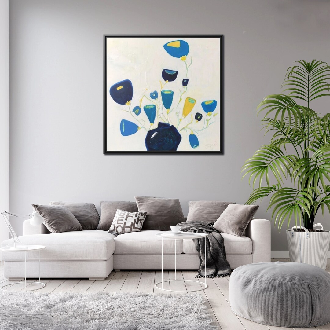 Abstract Floral Wall Art Abstract Flower Print Dopamine Wall Decor ...