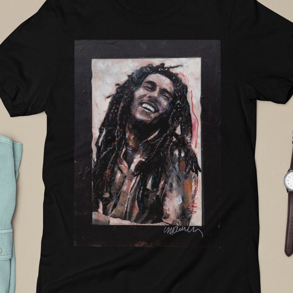 Bob Rasta T-shirt Hoodie Youth Adult Sizes | Reggae Legend Graphic Tee | Unisex Music Icon Apparel | Rastafari Fan Gift | Marley Smile Shirt